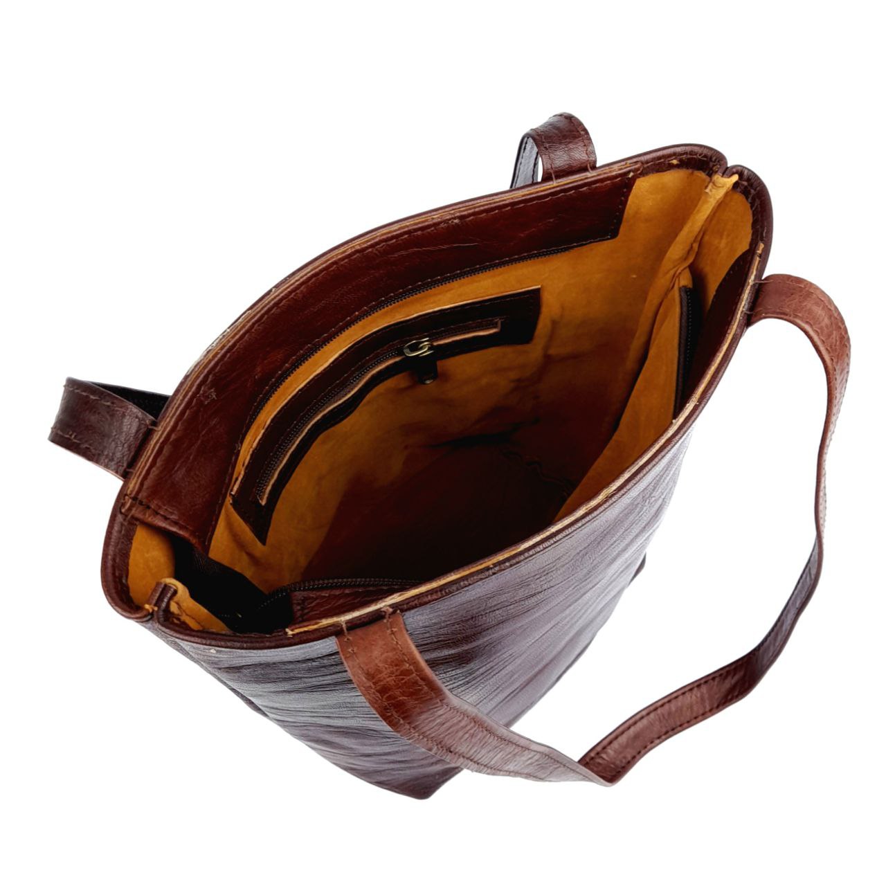 A64 Sac Femme En Cuir traditionnel Marron