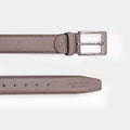 Volzak 002 Ceinture classique en cuir Taupe grainé