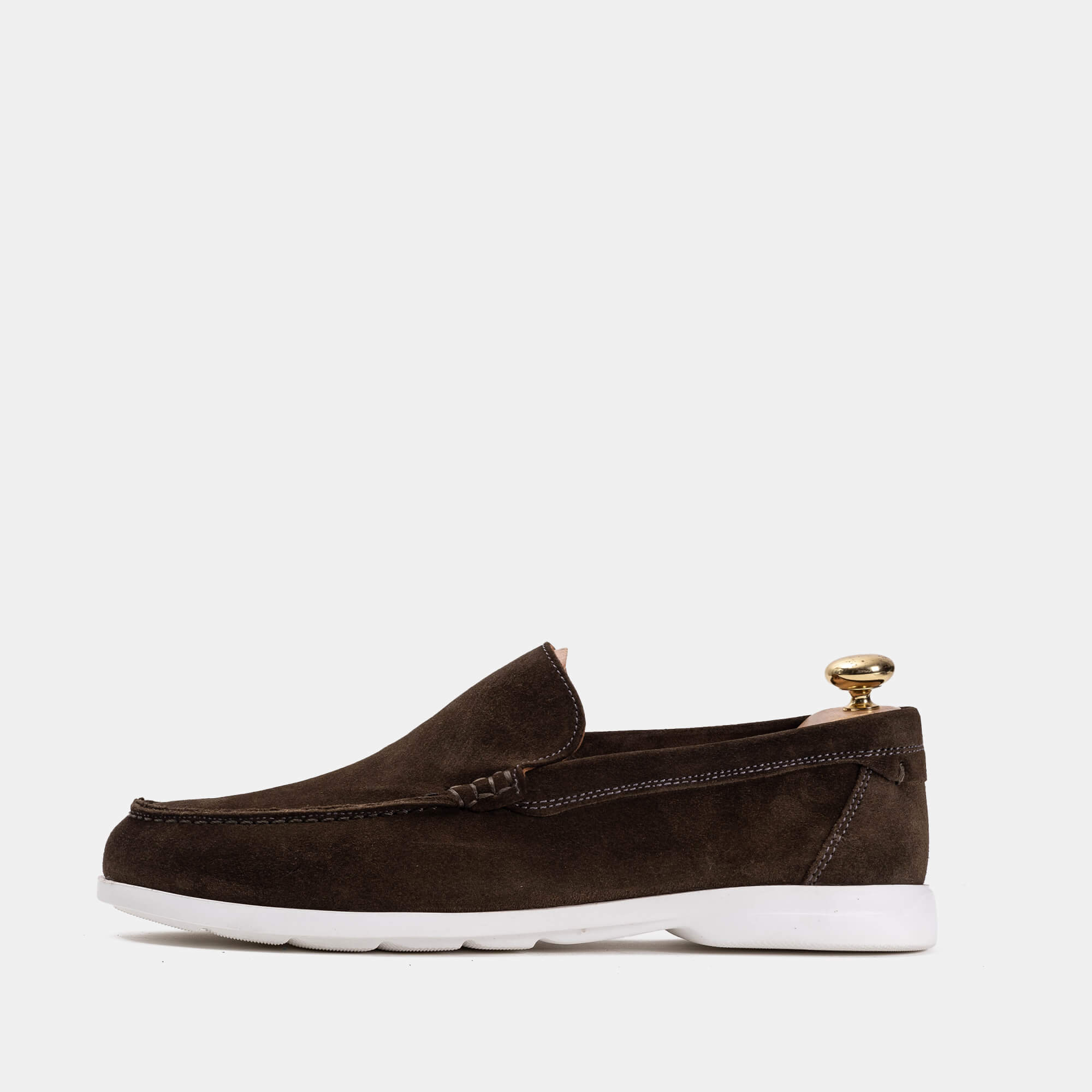 Volzak 012 Mocassin en daim Vert