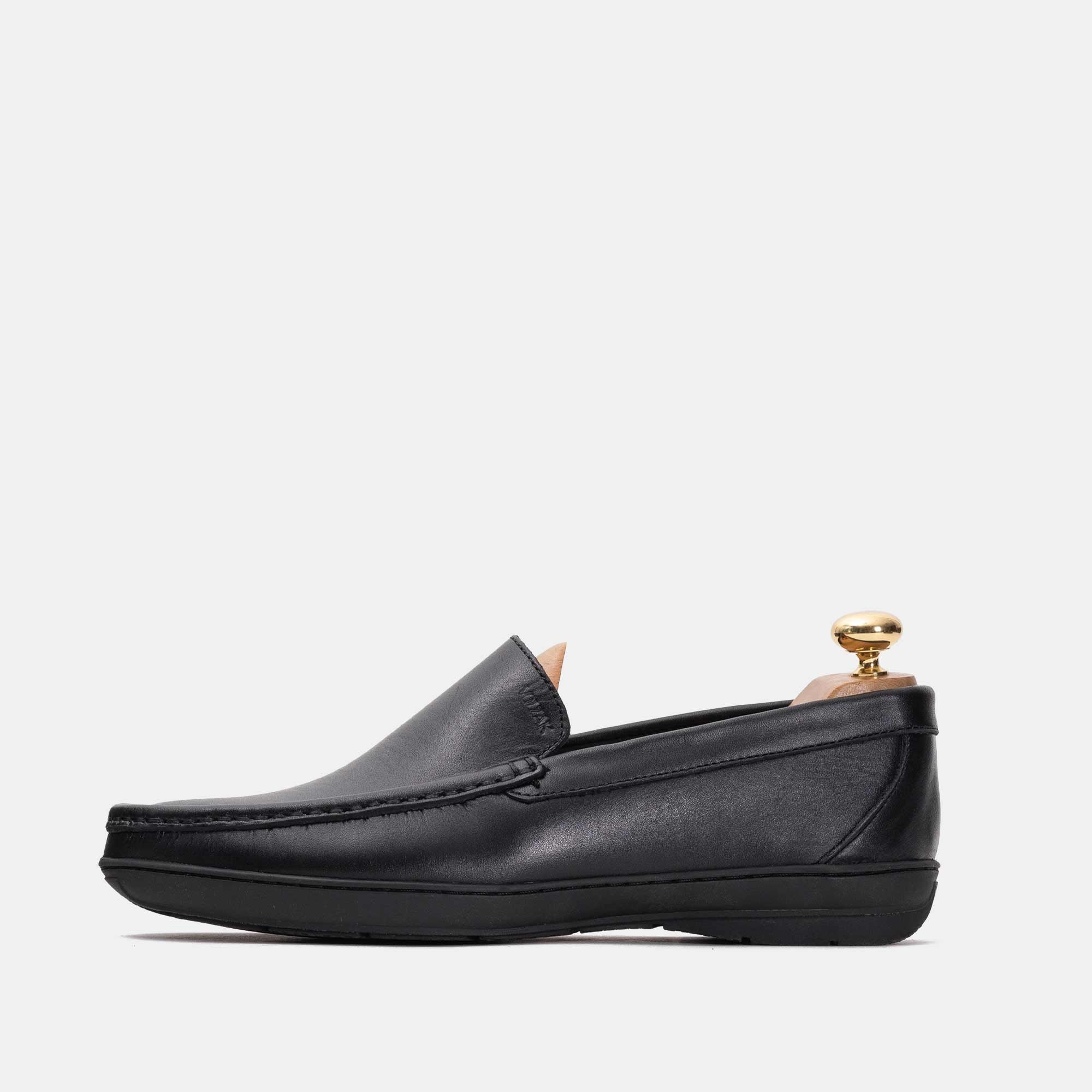 Volzak 03 Mocassin en cuir Noir