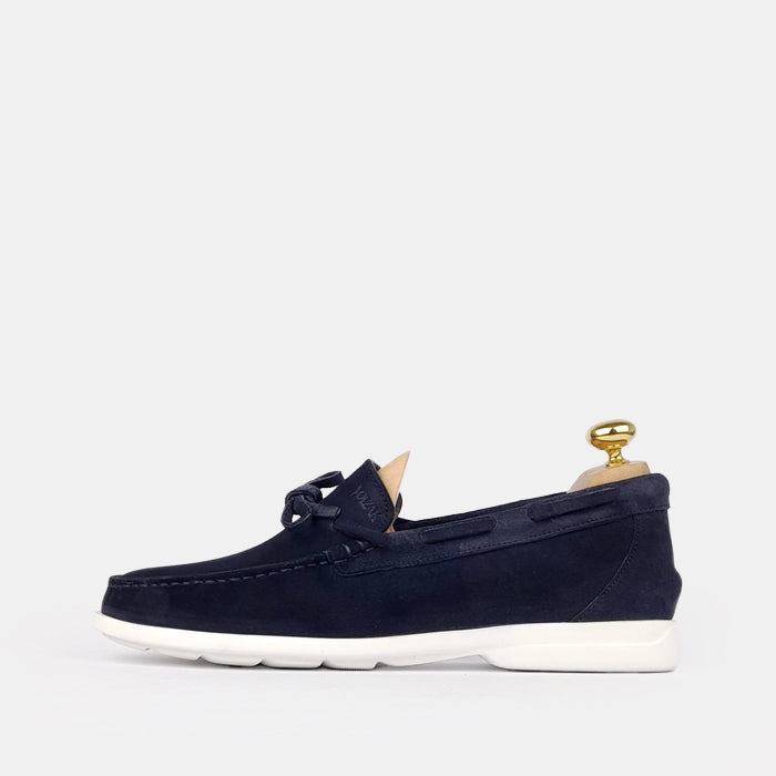 Volzak 05 Mocassin en daim Bleu