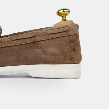 Volzak 05 Mocassin en daim Taupe