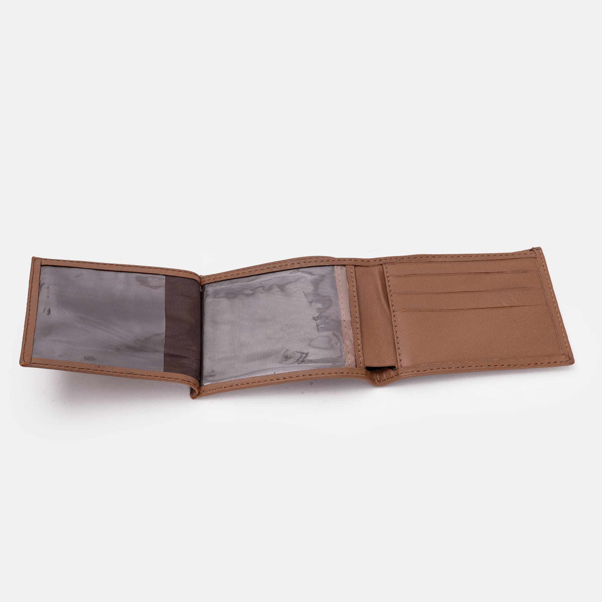 Volzak 081 Smooth Camel Leather Wallet