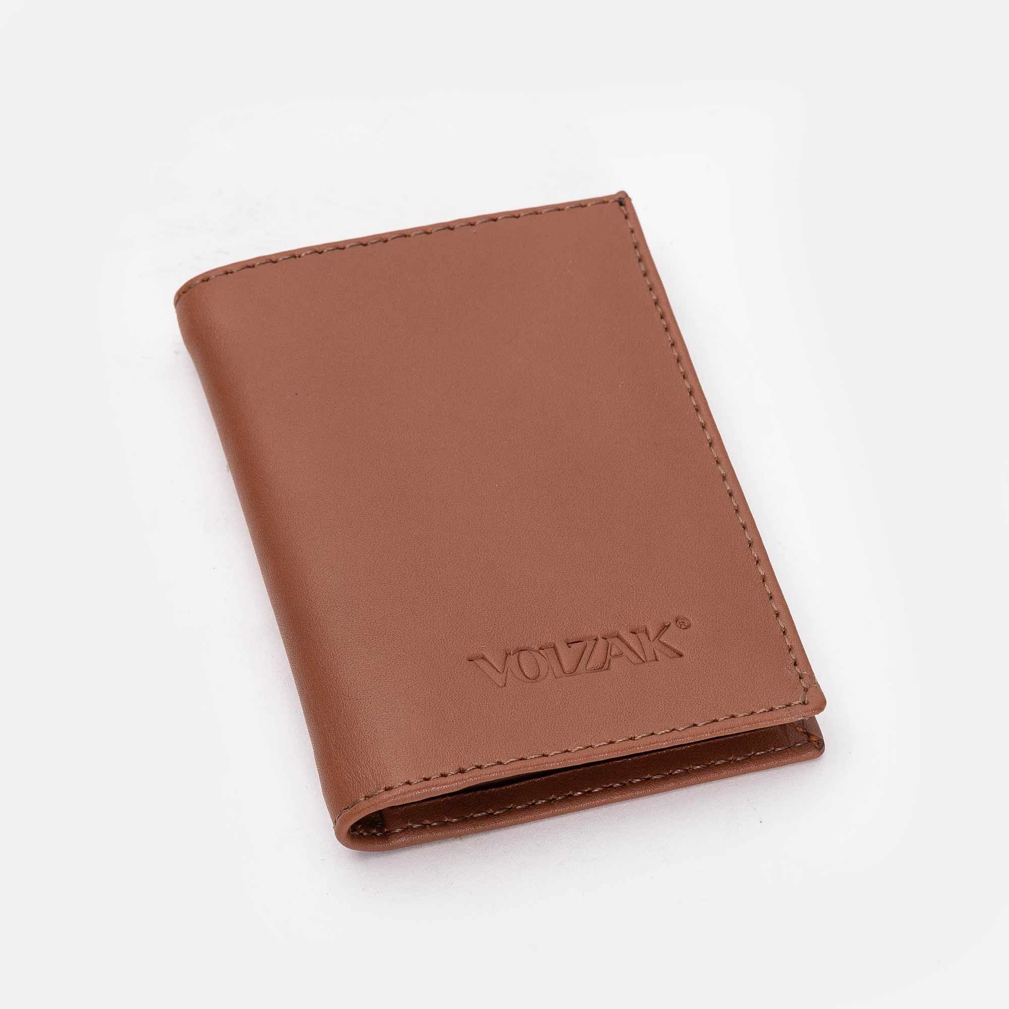 Volzak 082 Portefeuille En Cuir Marron