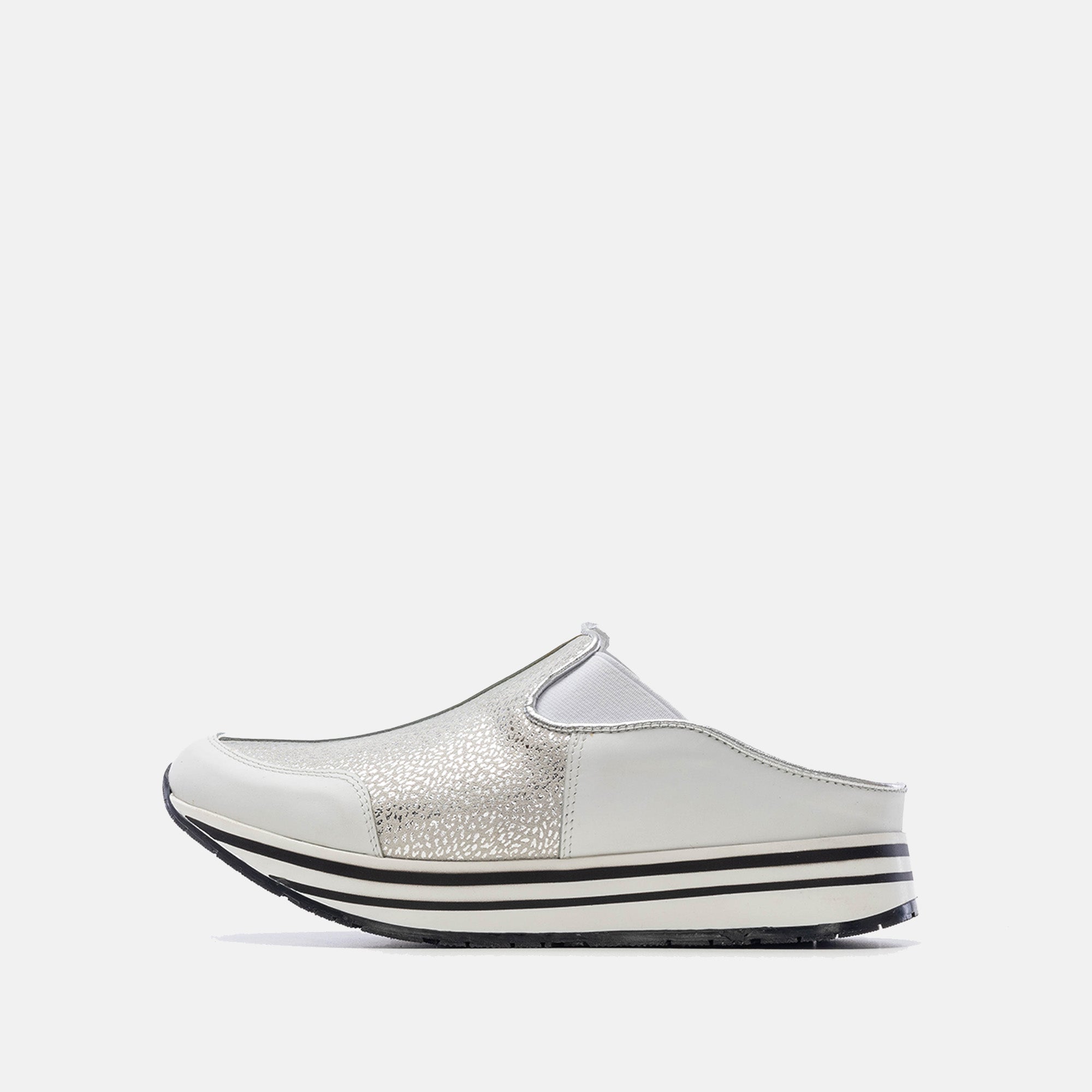 Volzak 04 Mule en cuir Blanc