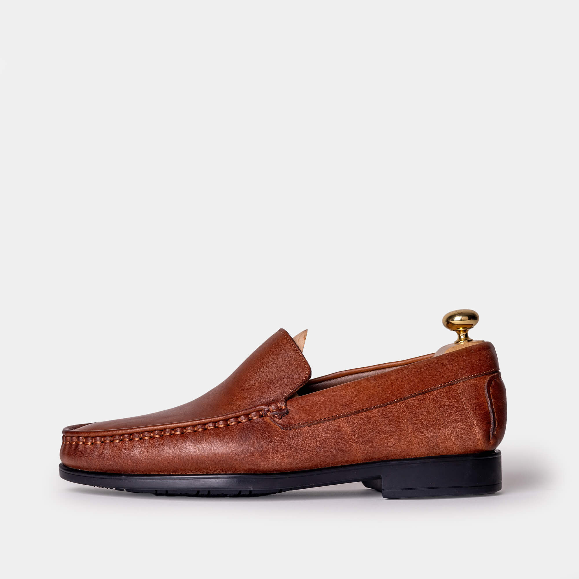 Volzak 111 Mocassin en cuir Camel