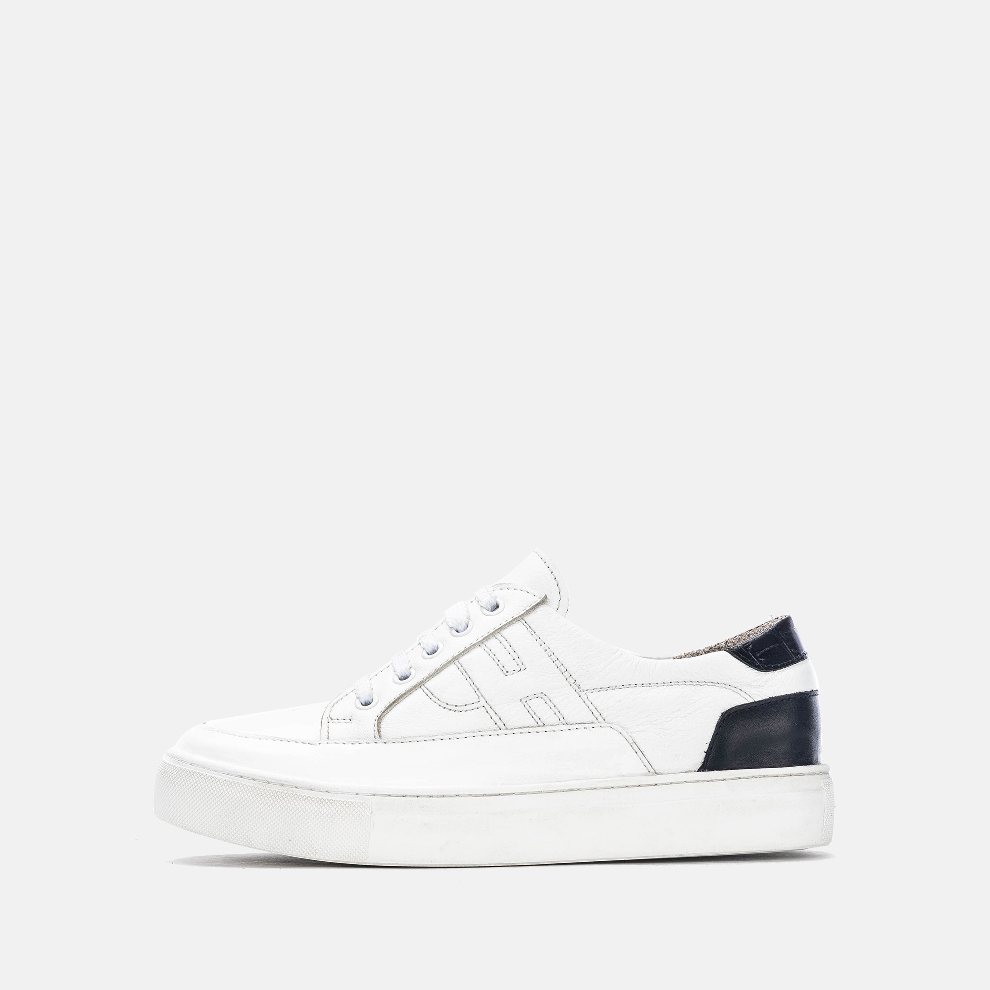 Volzak 151 Basket en cuir Blanc
