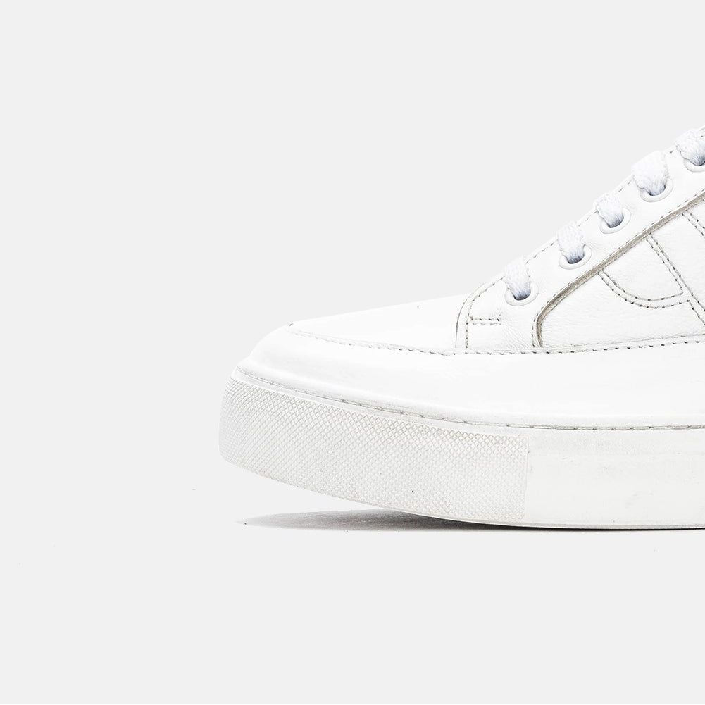 Volzak 151 White Leather Sneakers