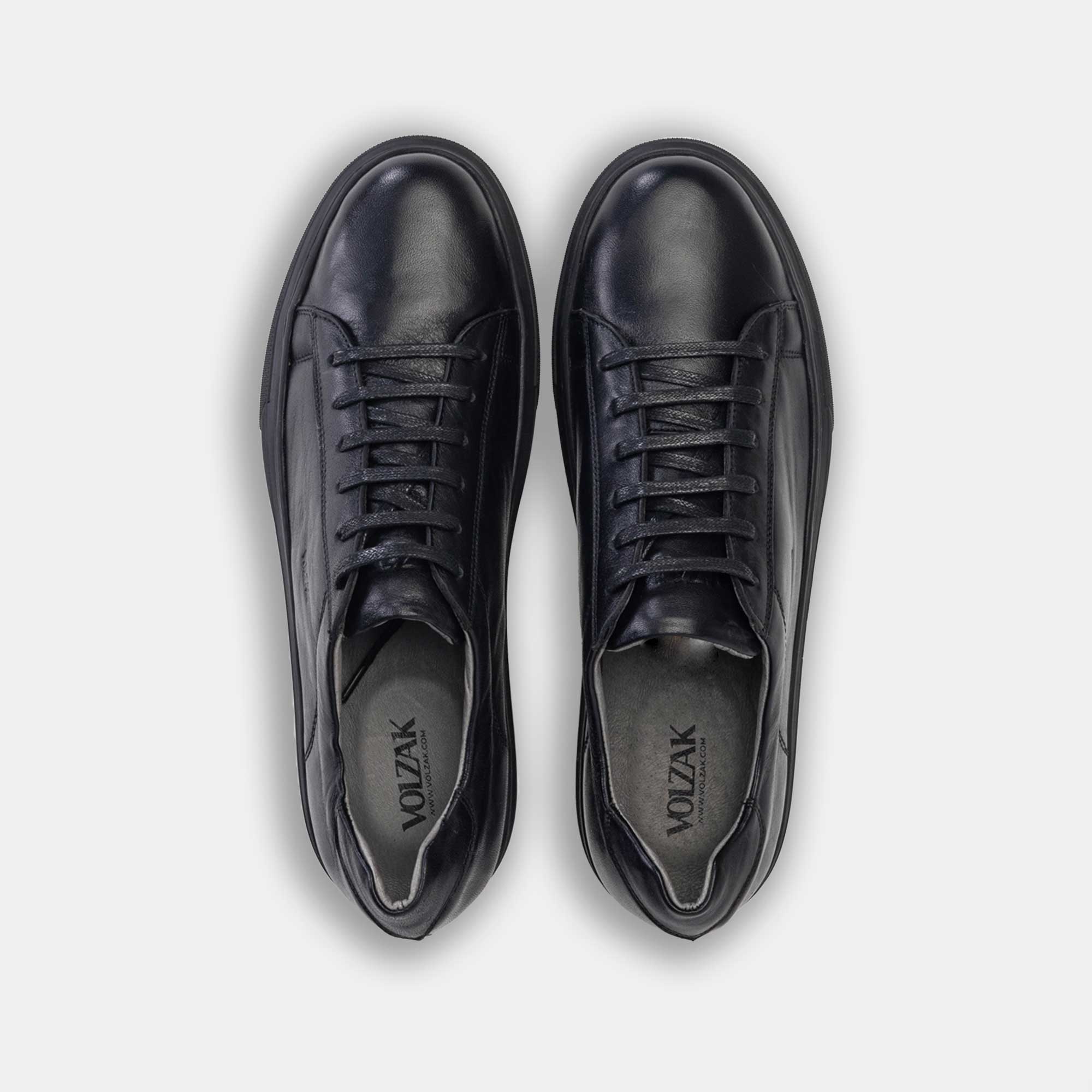 5033 Basket en cuir Noir