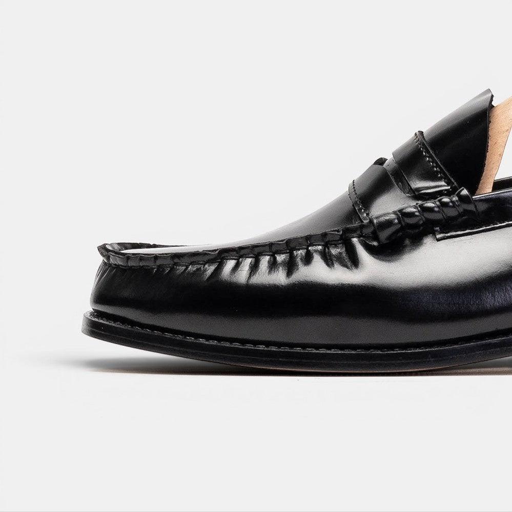 Volzak 315 Mocassin penny en cuir Démasquable Noir