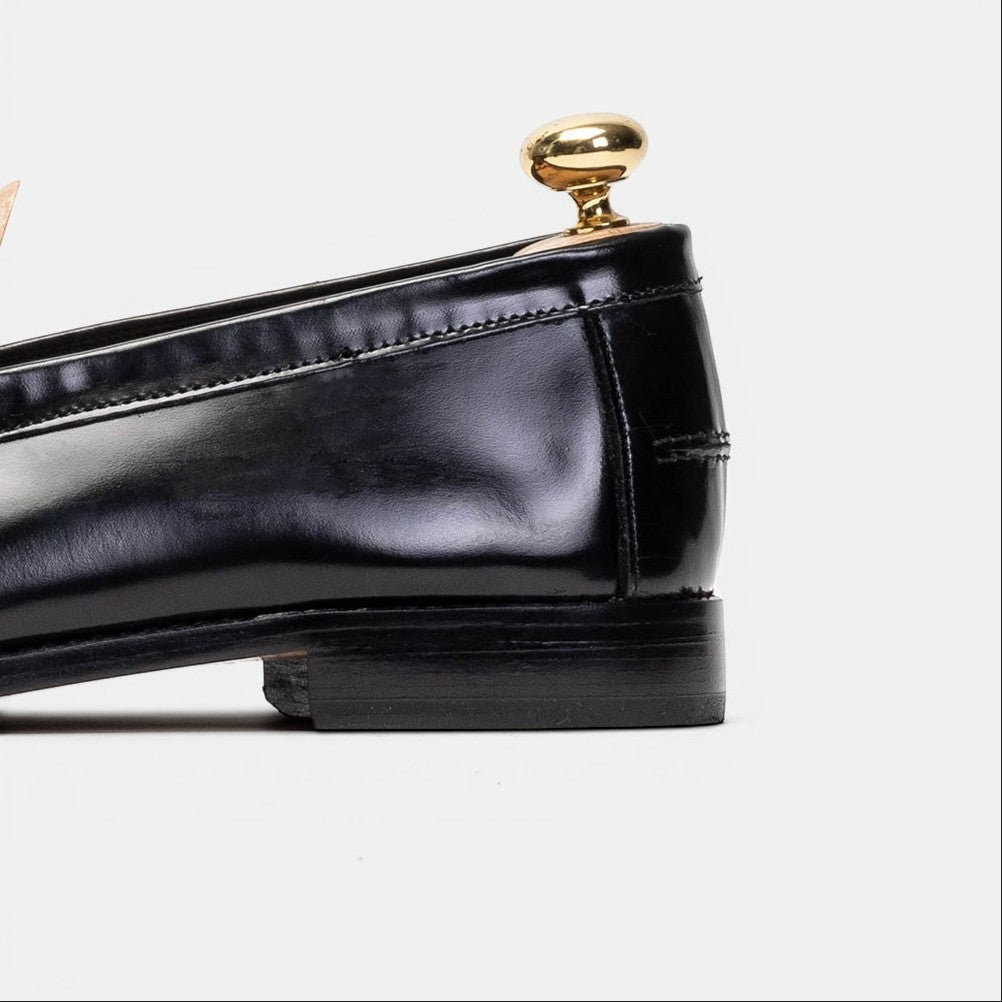Volzak 315 Mocassin penny en cuir Démasquable Noir