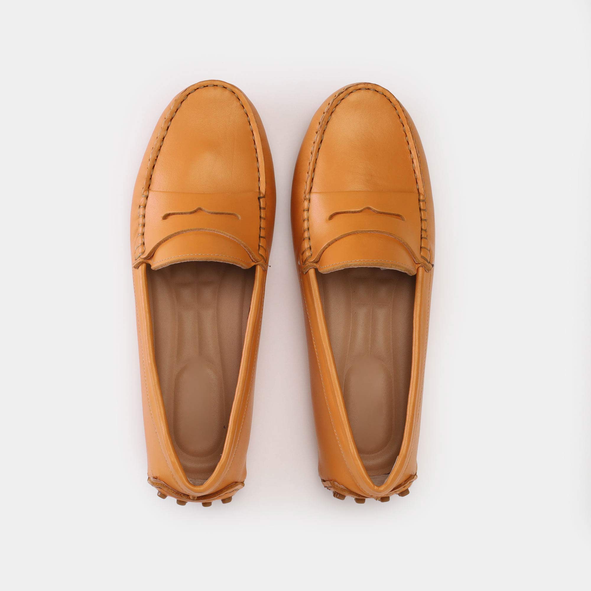 Volzak 305 Mocassin en cuir Orange