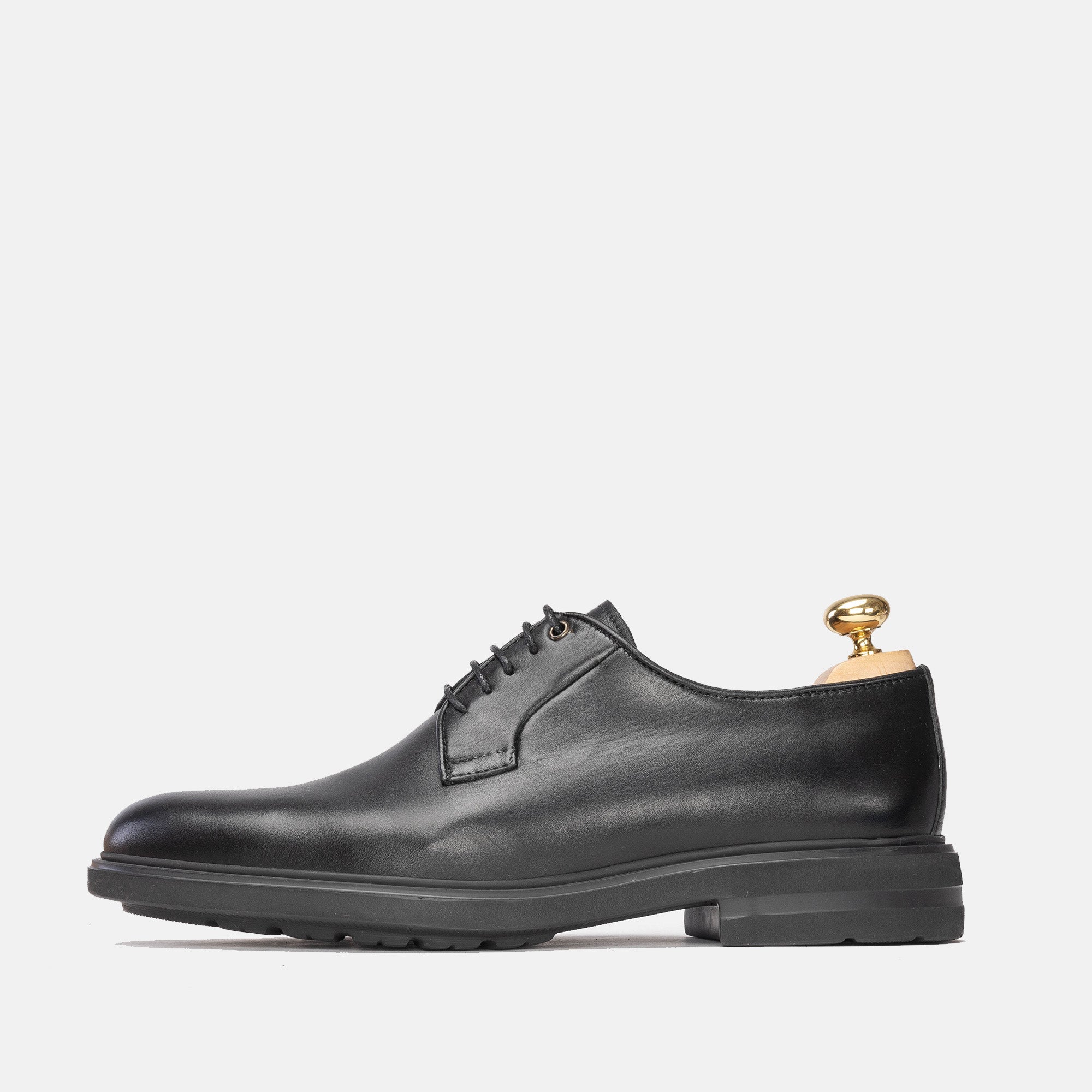 '336 Black Leather Shoe