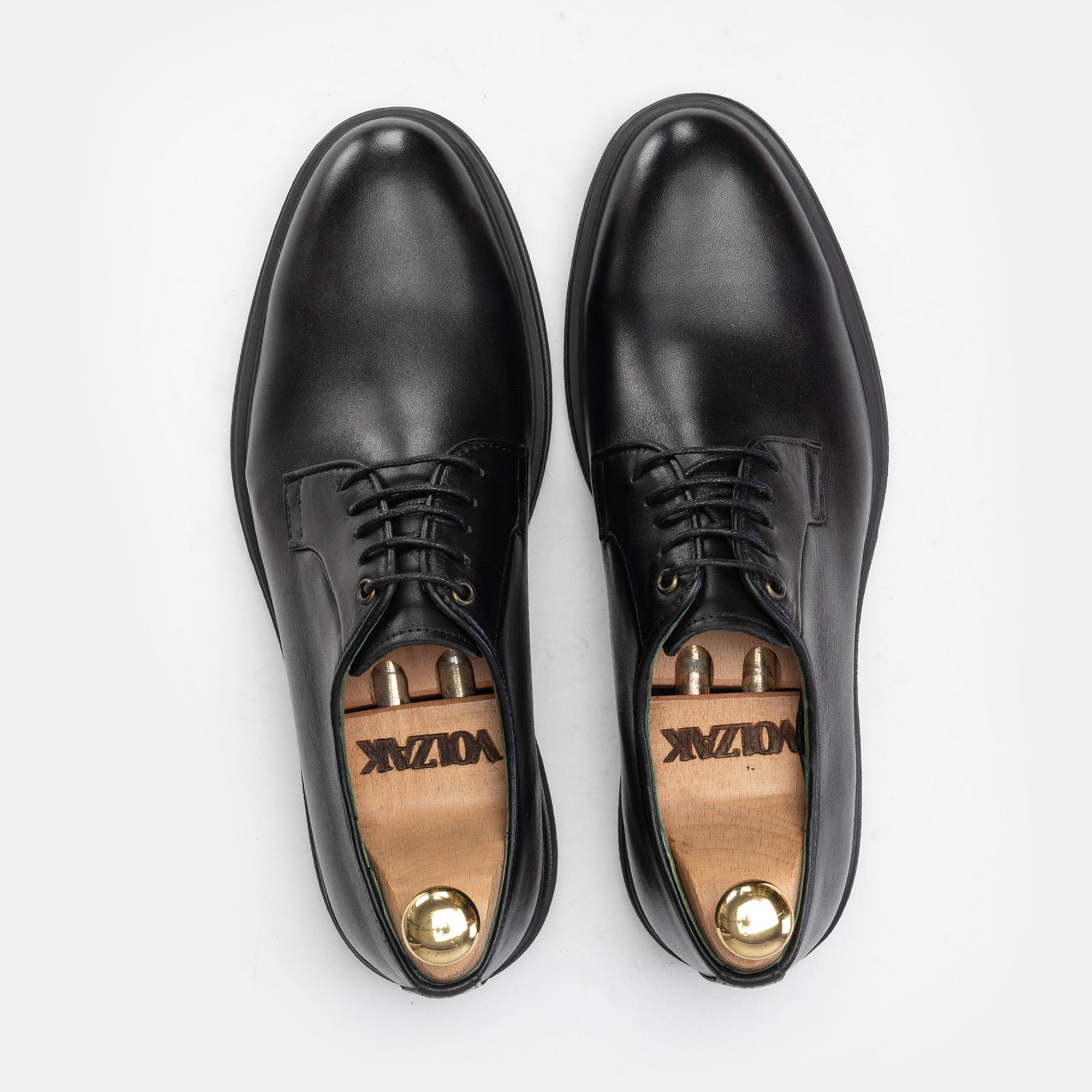 '336 Black Leather Shoe