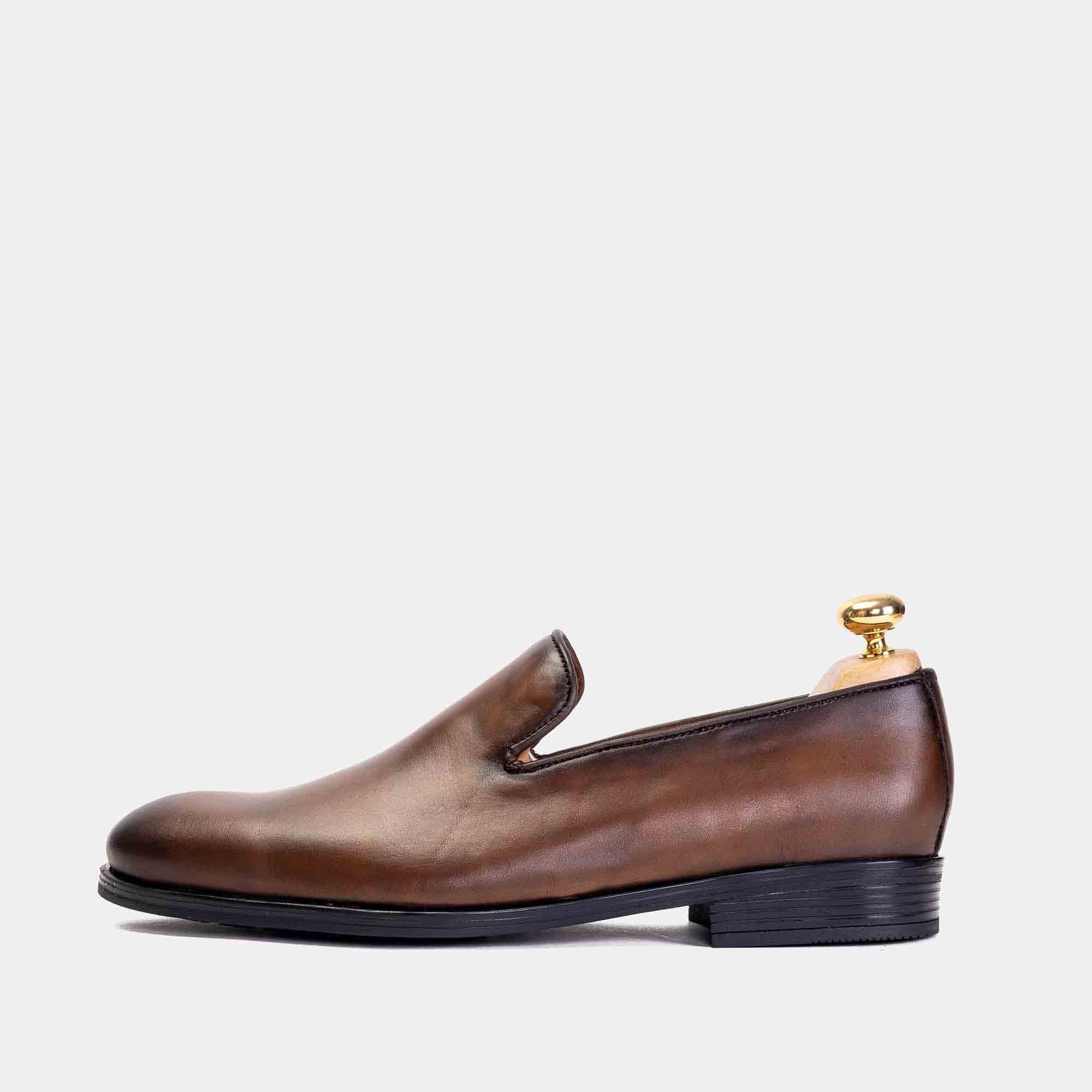 Volzak 5108 Chaussure cuir Marron Vintage