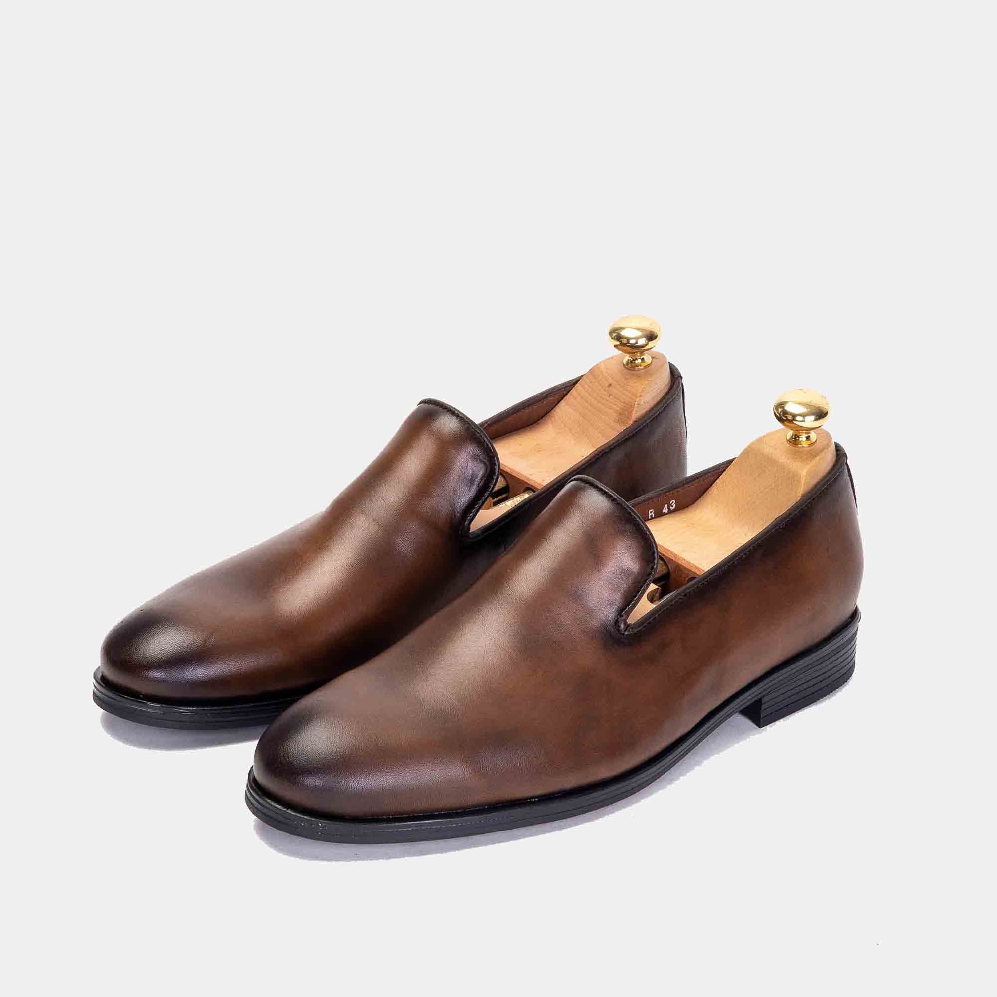 Volzak 5108 Chaussure cuir Marron Vintage