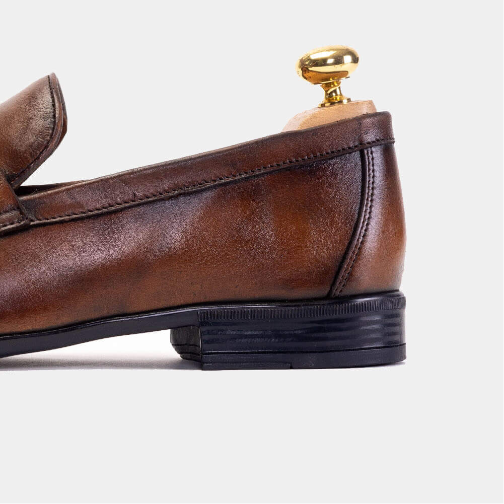 Volzak 5123 Chaussure cuir Marron vintage