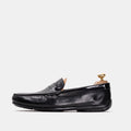 Volzak 5138 Mocassin en cuir Démasquable noir