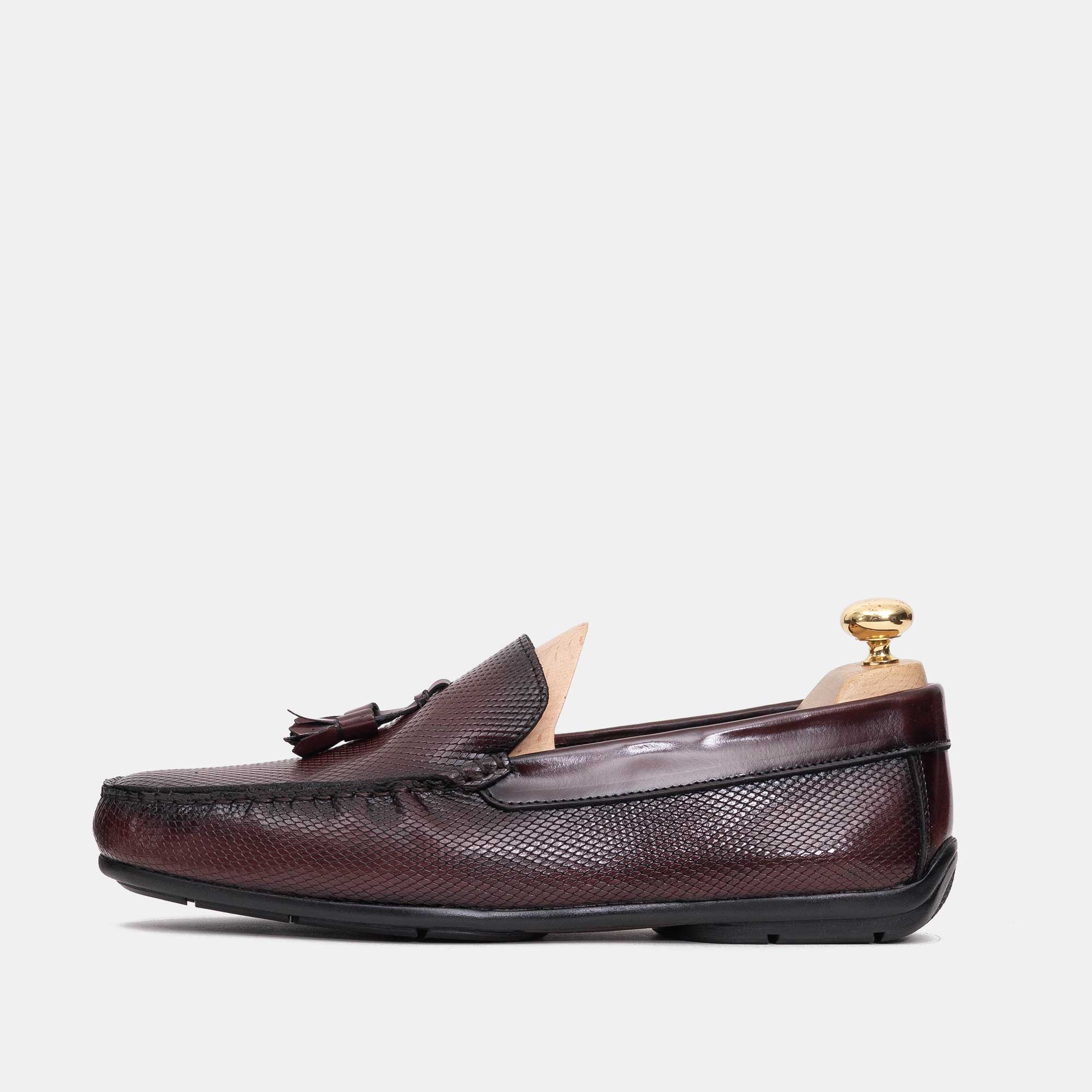 Volzak 5140 Bordeaux Demaskable Leather Moccasin