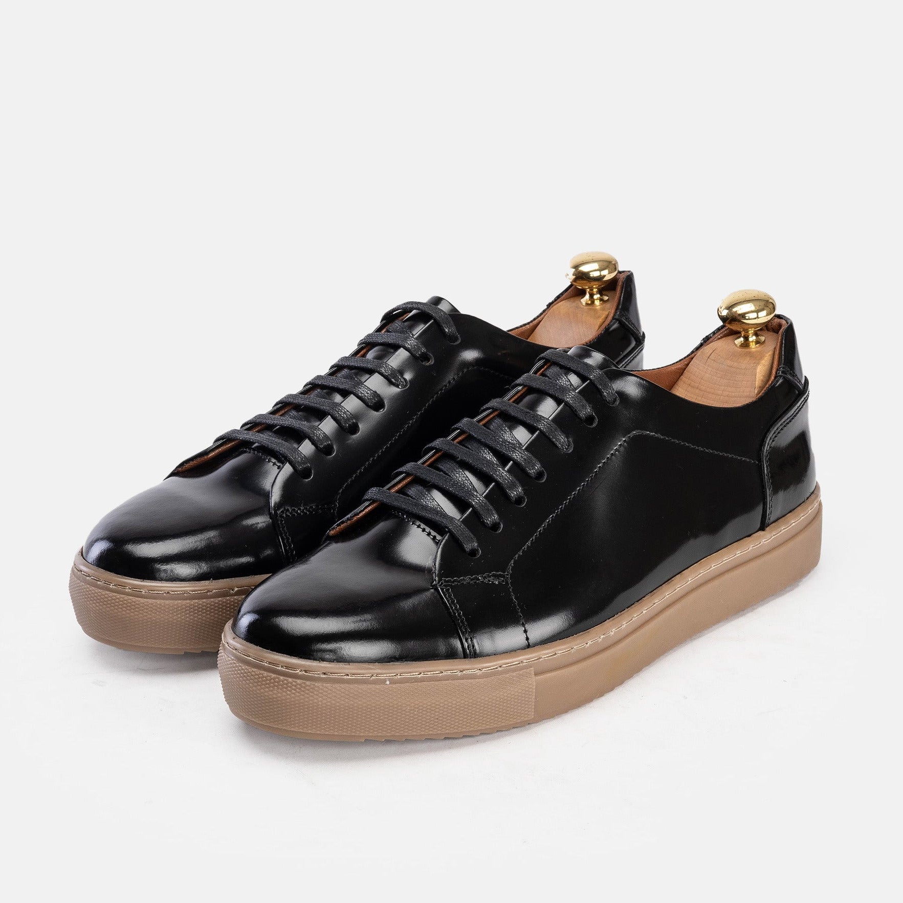 Volzak 5150 Black Detachable Leather Sneakers