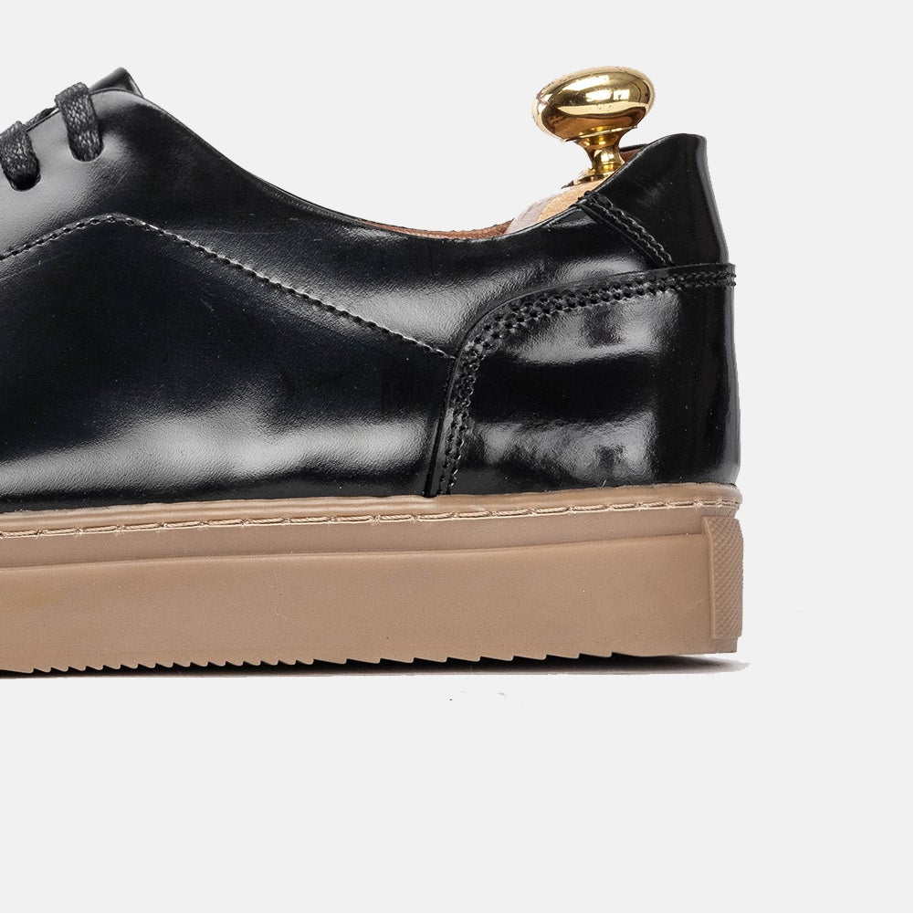 Volzak 5150 Black Detachable Leather Sneakers