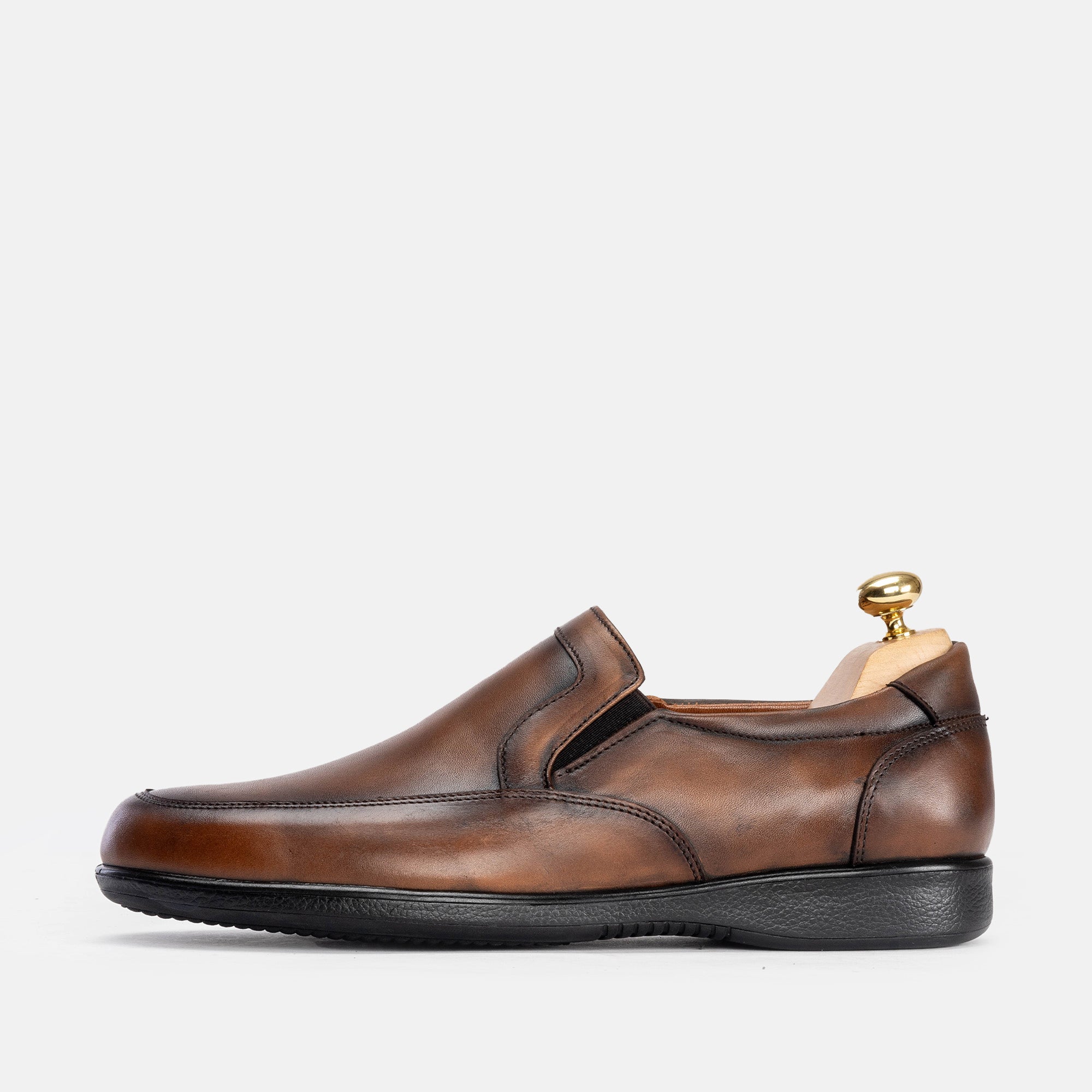 Volzak 5156 Chaussure en cuir Marron Vintage