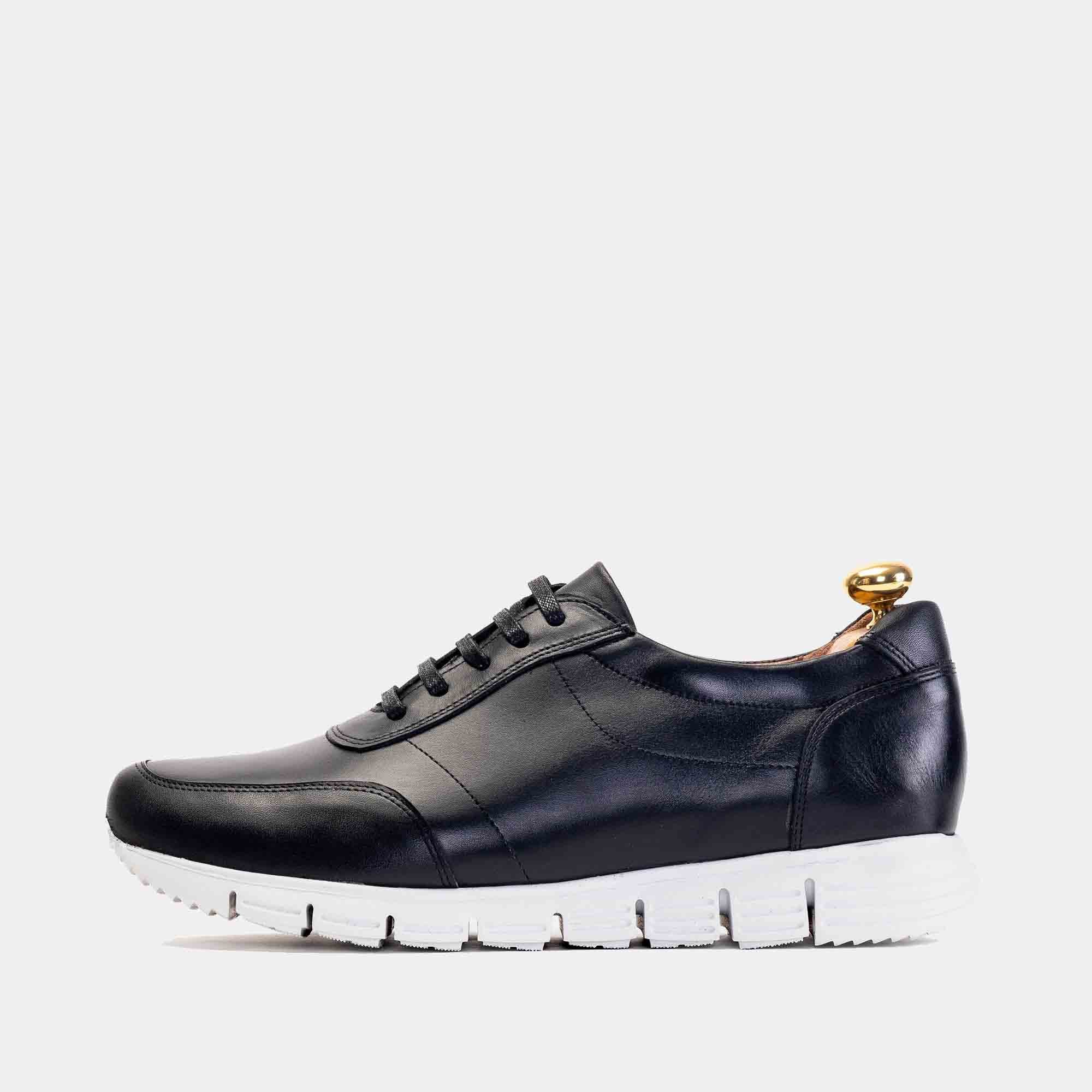 Volzak 6028 Basket en cuir Noir