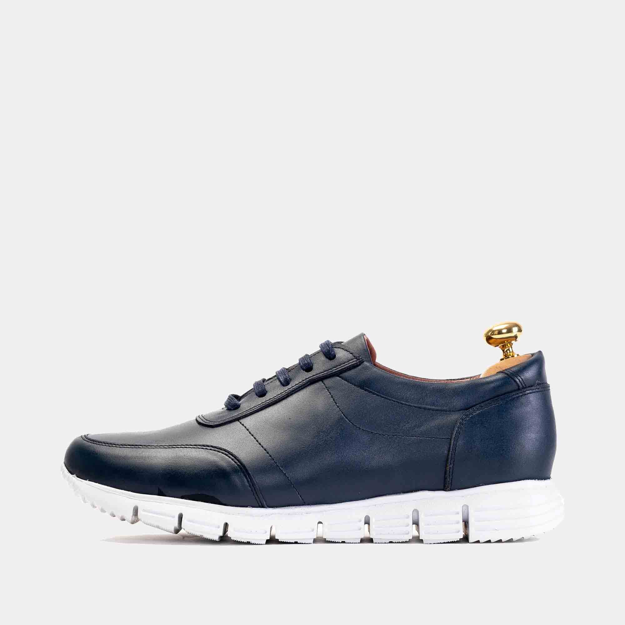 Volzak 6028 Basket en cuir Bleu