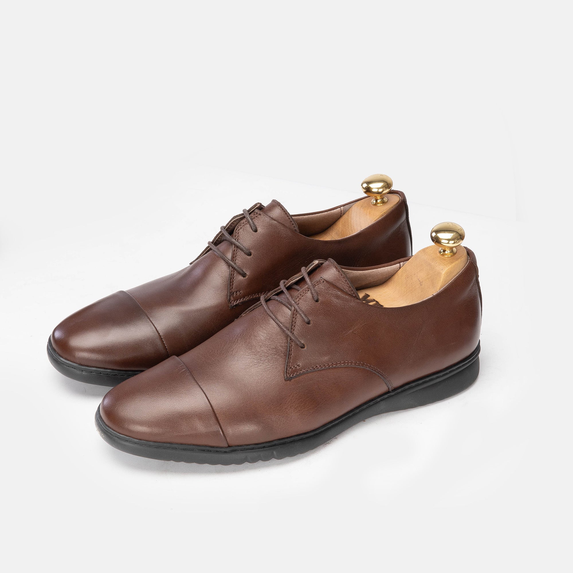 ''6061 Brown Leather Shoe