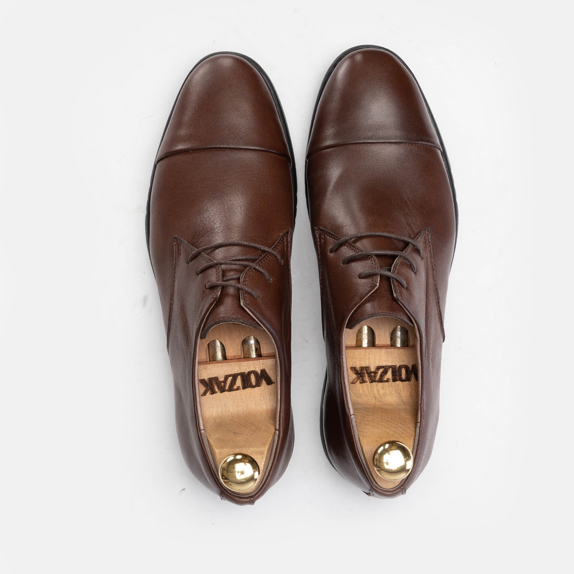 ''6061 Brown Leather Shoe