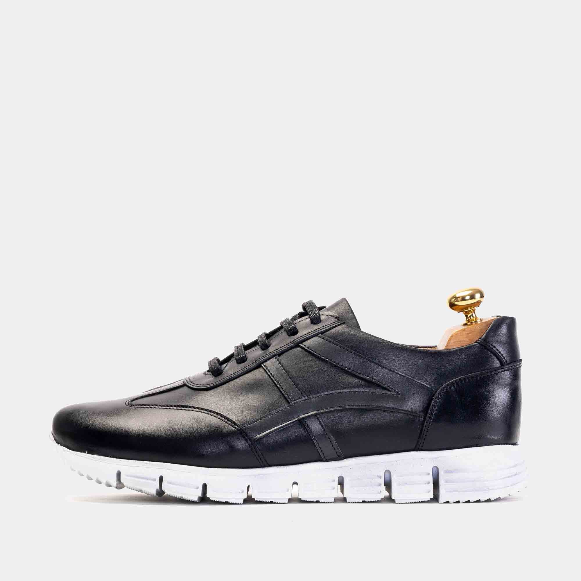 Volzak 6107 Basket en cuir Noir