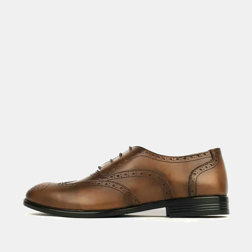 Volzak 891 Chaussure en cuir Marron vintage