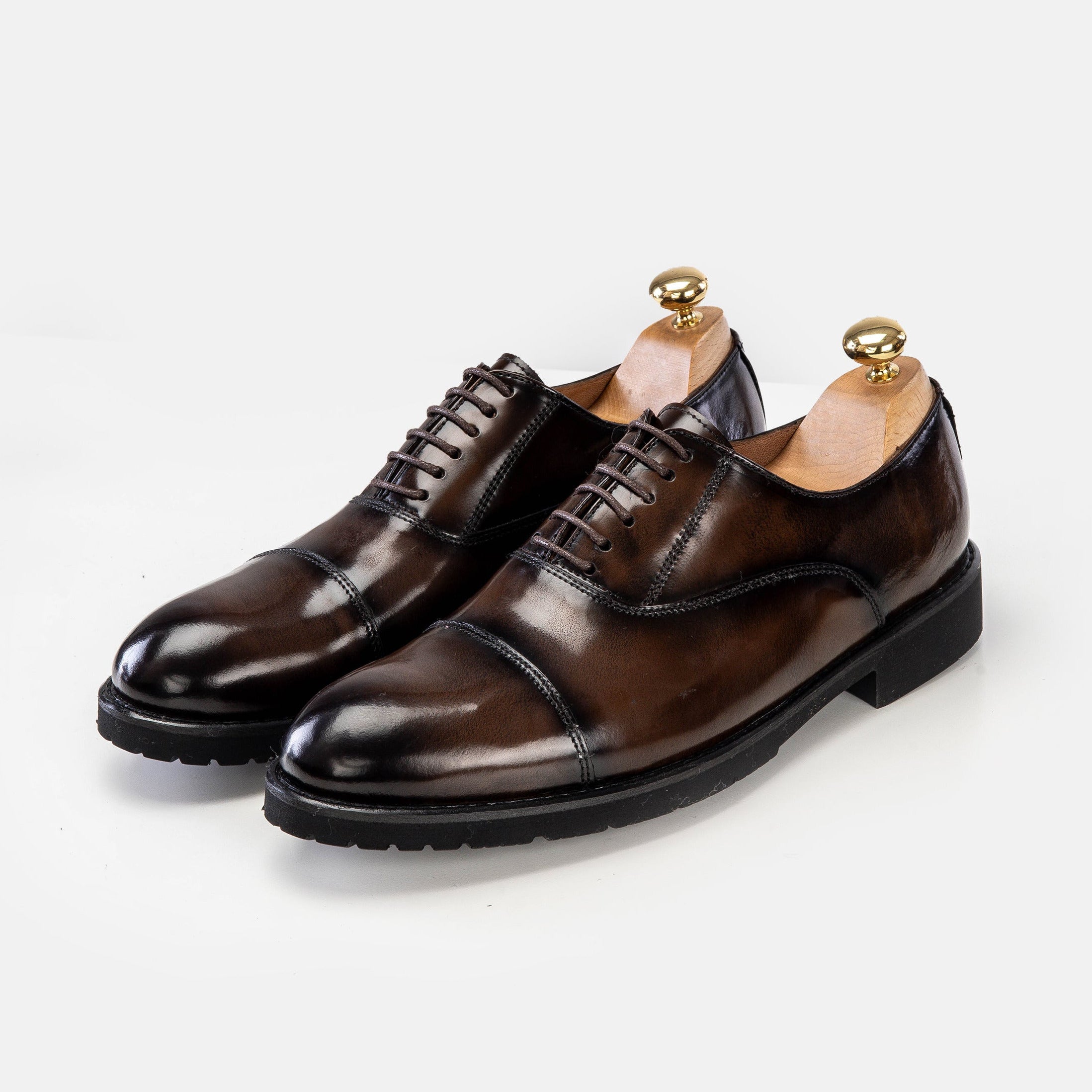 Volzak 5167 chaussure en cuir Démasquable marron