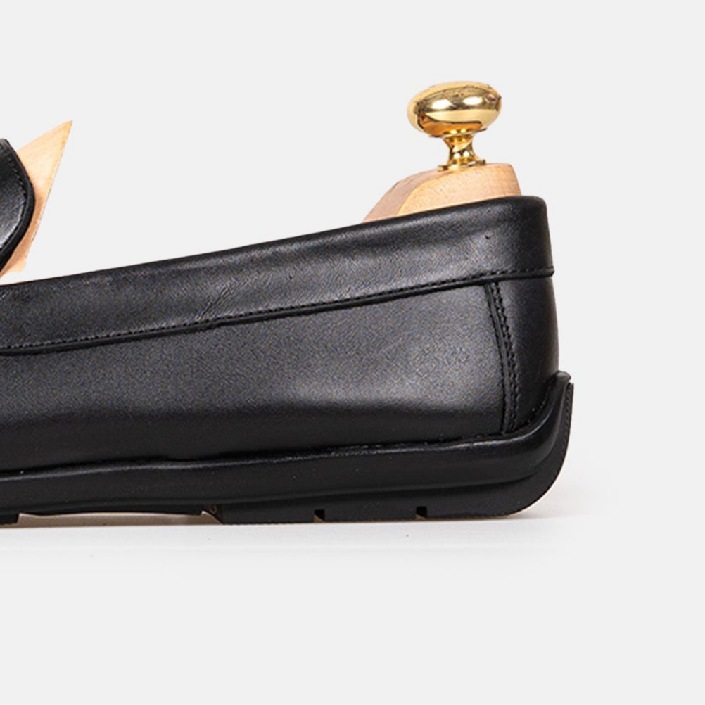 Volzak 5419 Black Leather Moccasin