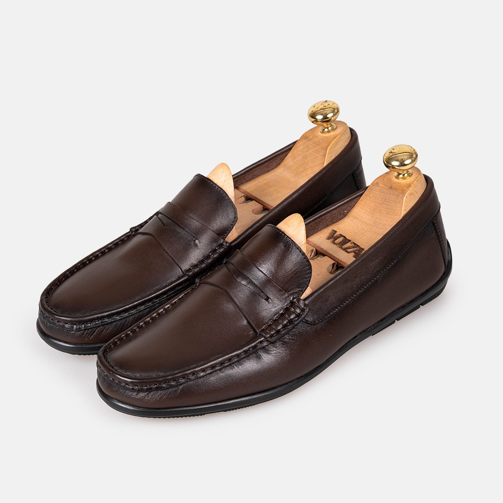 Volzak 5420 Mocassin en cuir Marron