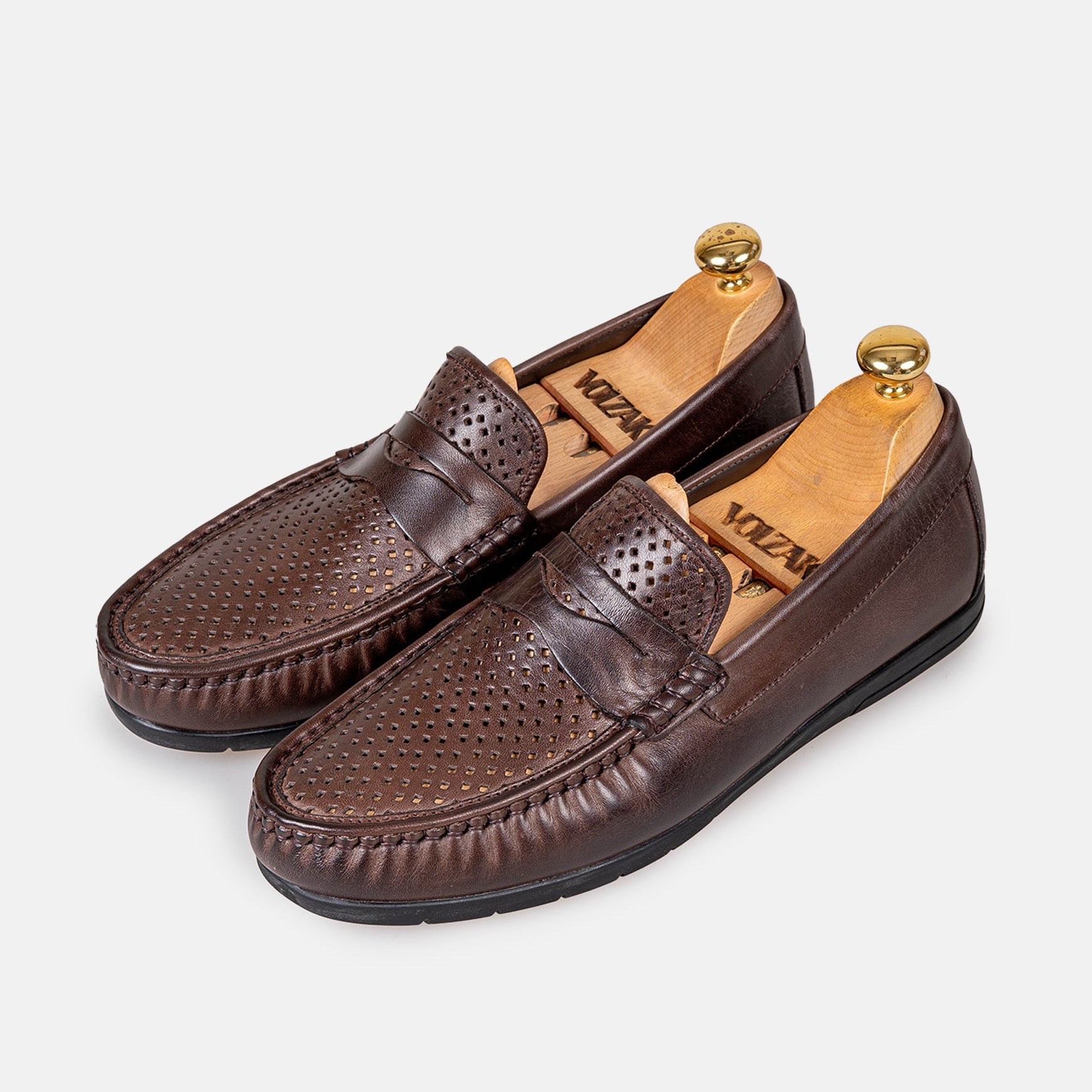 Volzak 050 Mocassin en cuir Marron