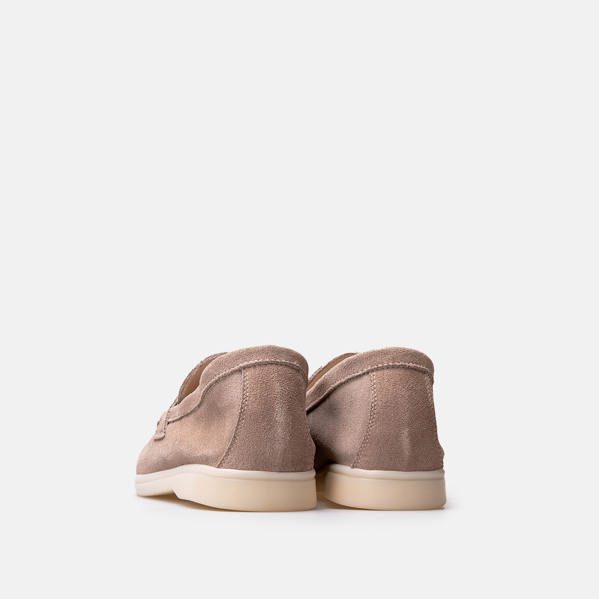 Volzak 32 mocassin en daim Taupe Light