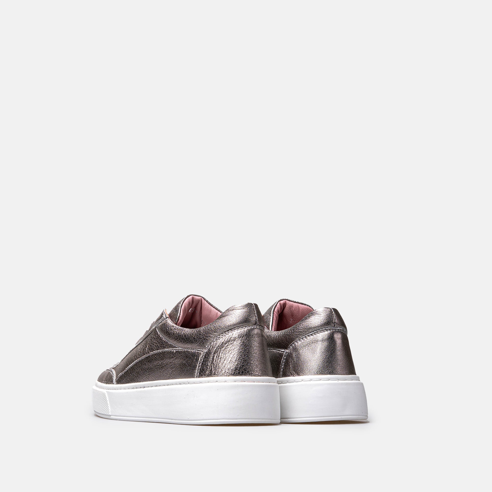 Volzak 2037 Basket en cuir Platinium