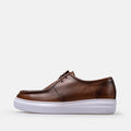 Volzak 5418 basket en cuir Marron Vintage