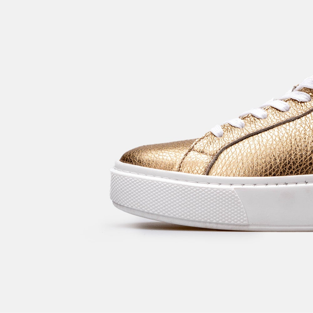 Volzak 2526 Basket en cuir Bronze