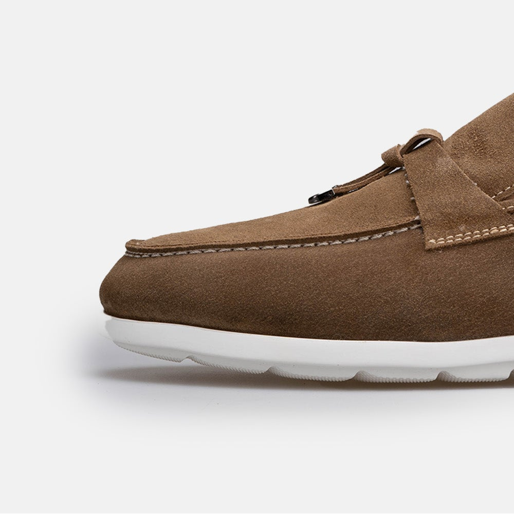 Volzak 3062 Mocassin en daim Beige