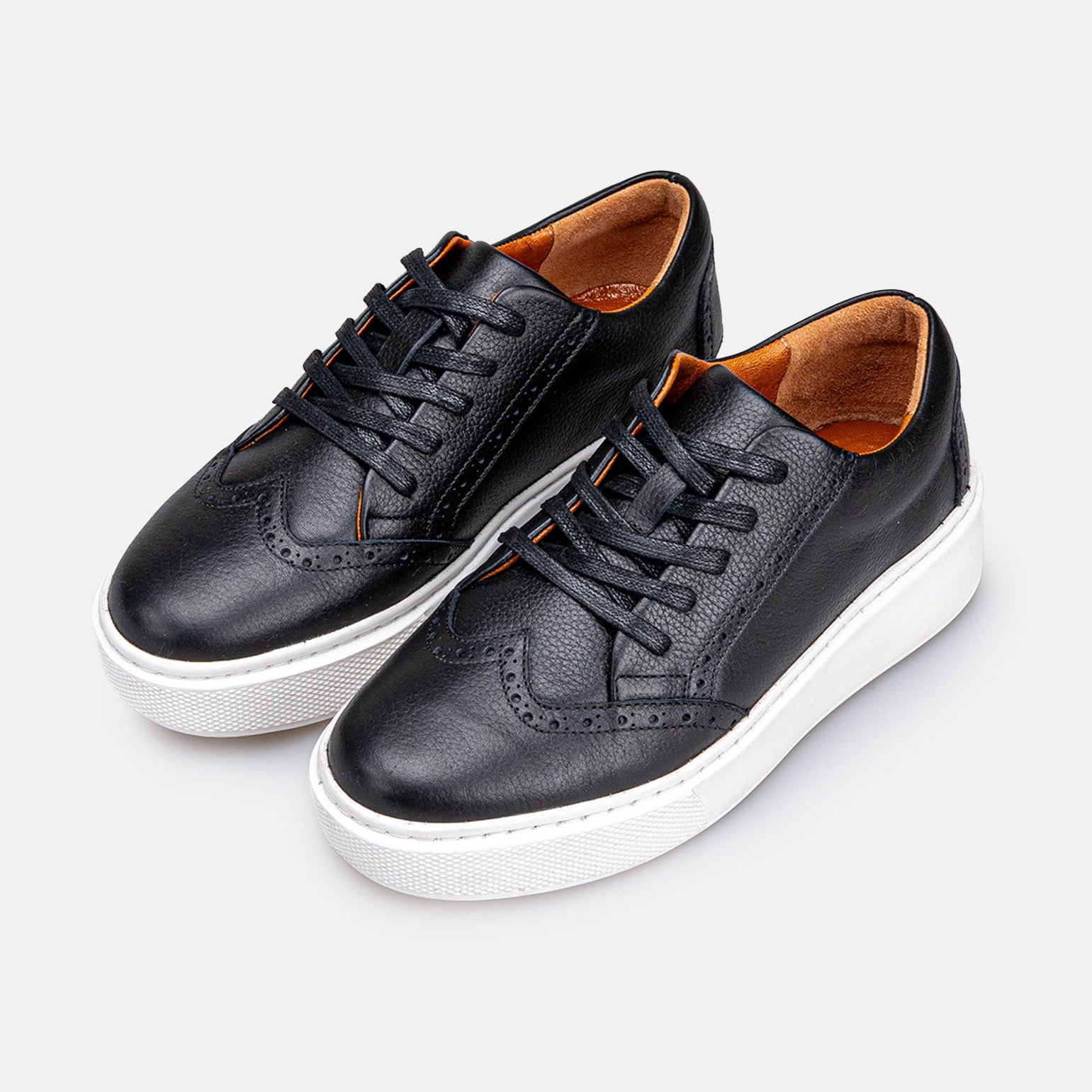 Volzak 777 Basket en cuir Noir