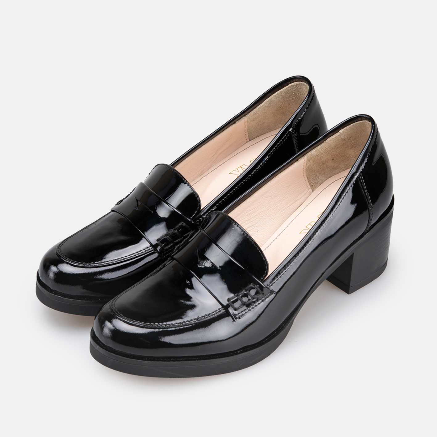 Volzak 806 chaussure en cuir Noir Vernis