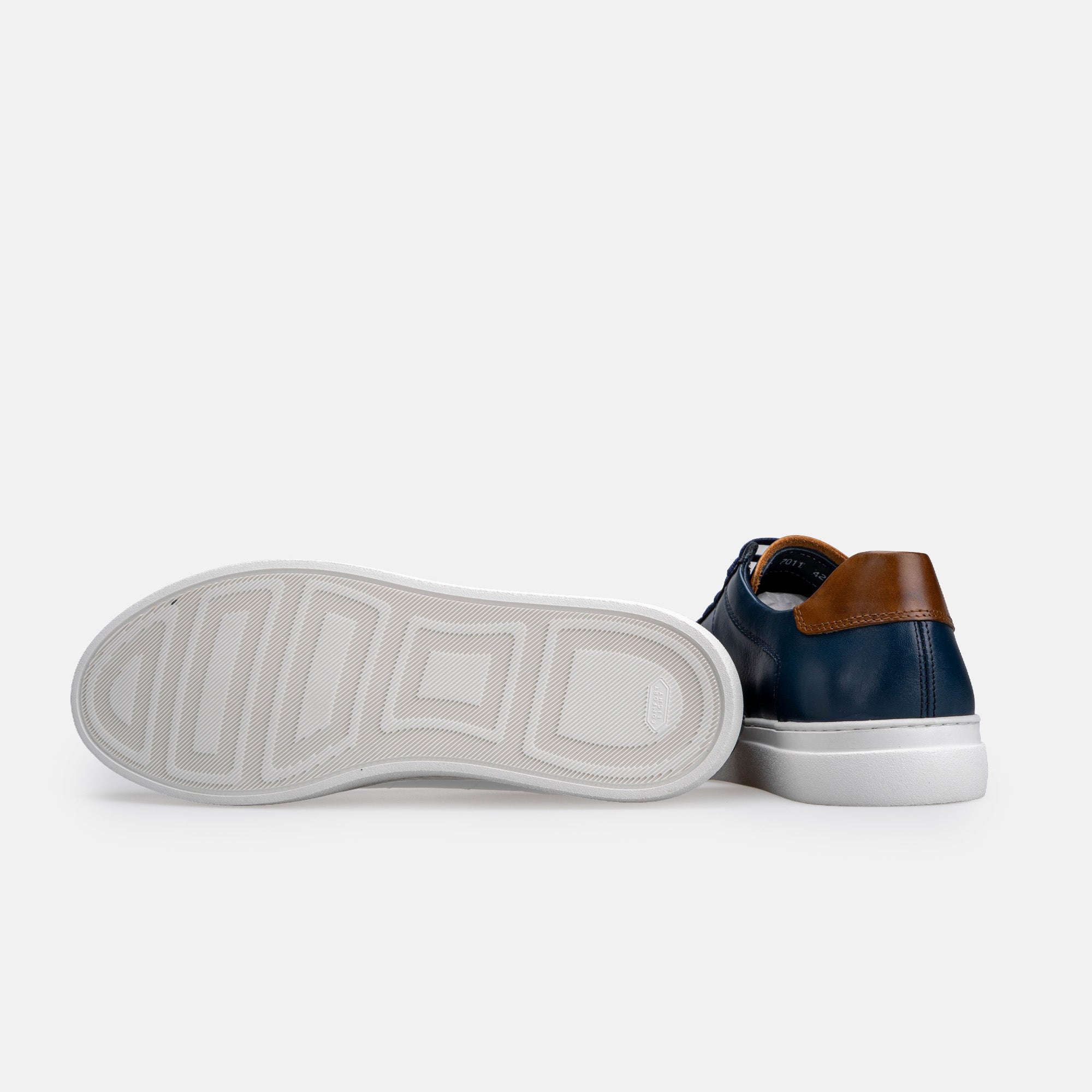 Volzak 7011 basket en cuir Bleu