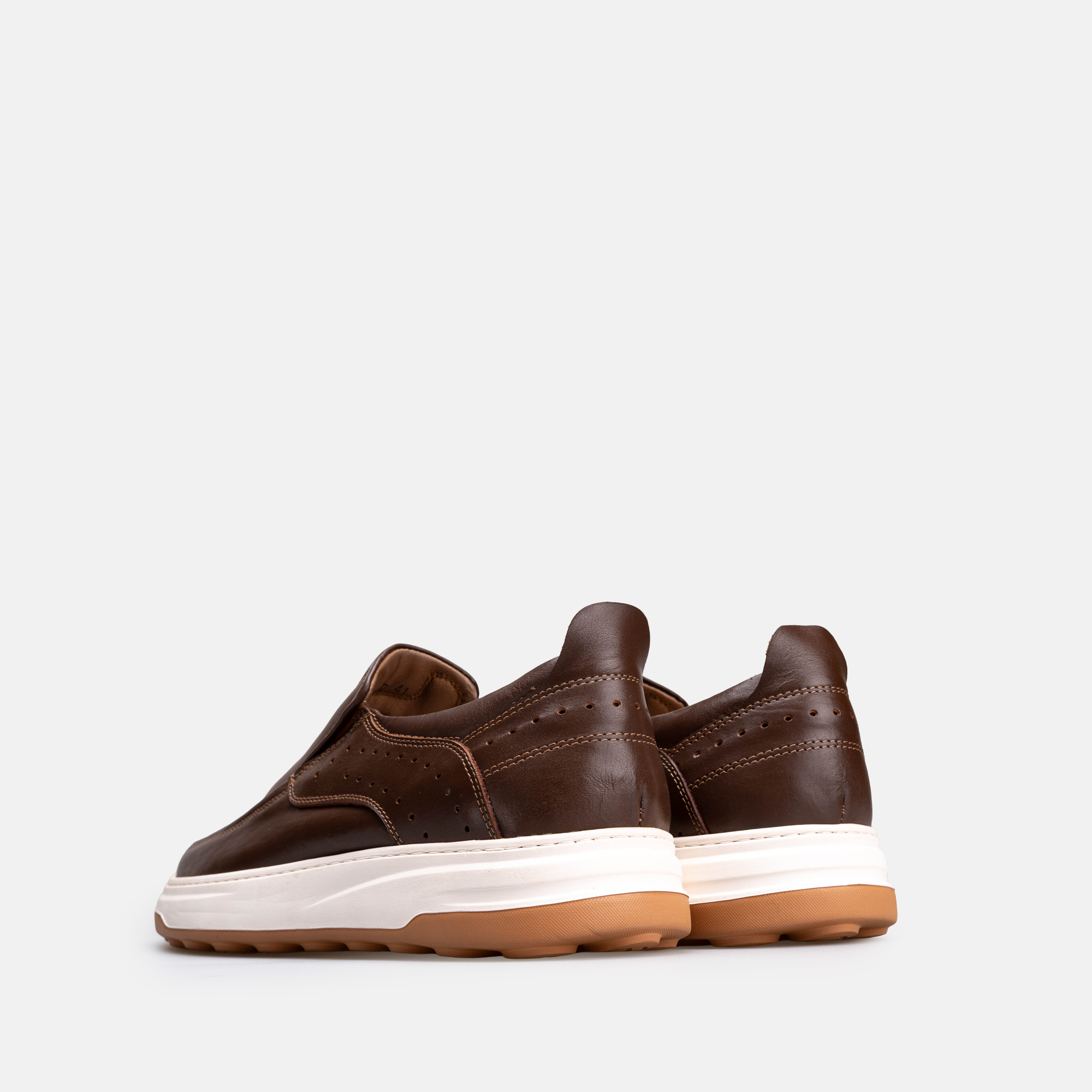 Volzak 3072 basket en cuir Marron