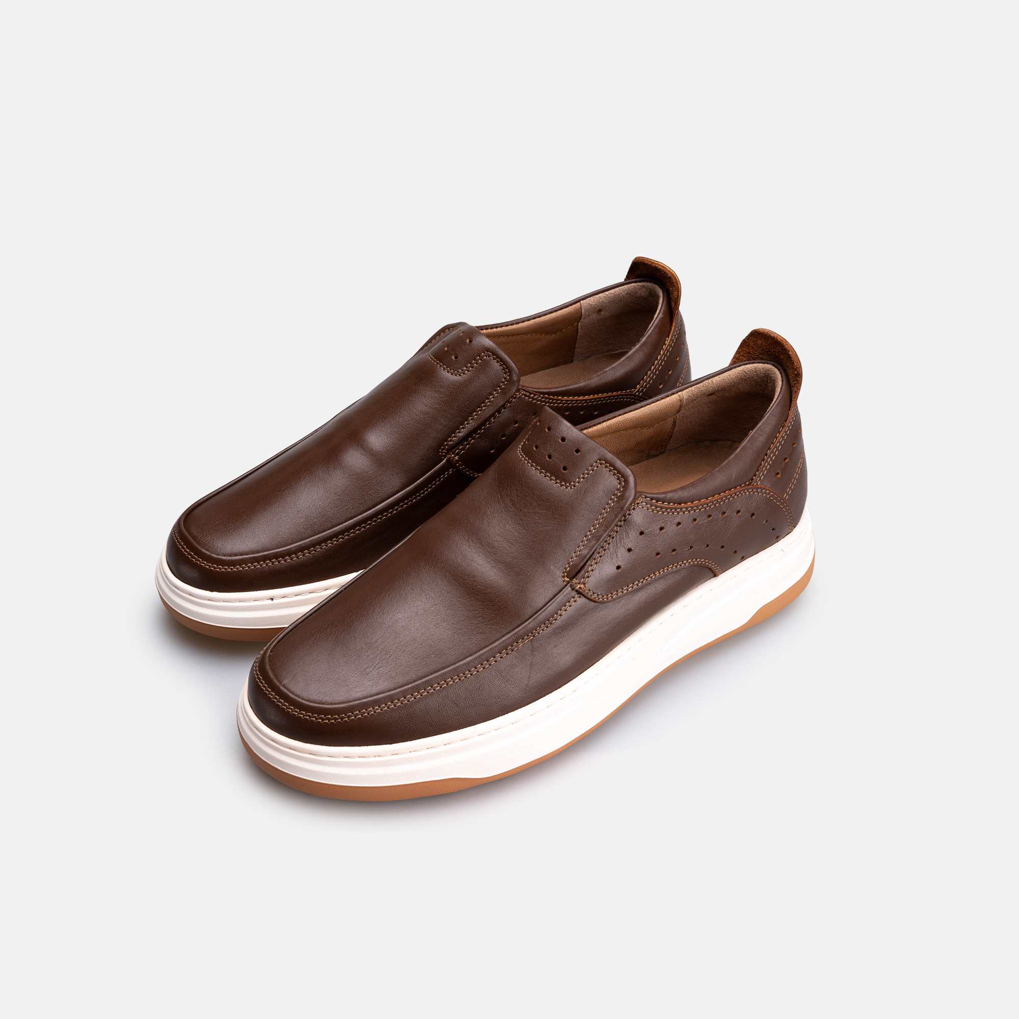 Volzak 3072 basket en cuir Marron