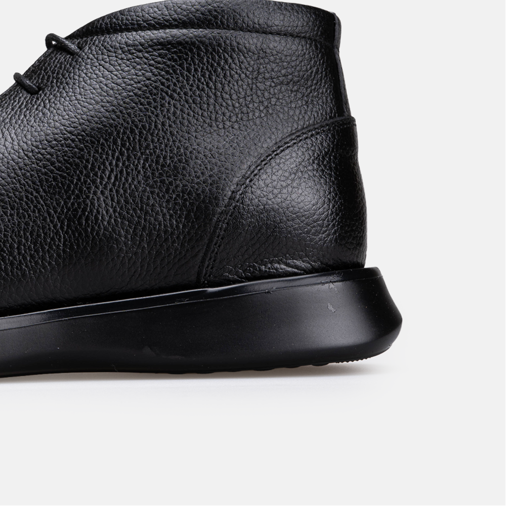Volzak 5538 Bottine en cuir Noir Grainé