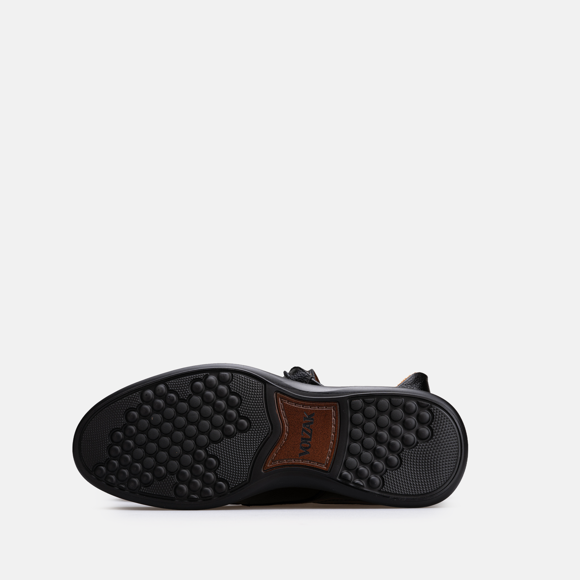 Volzak 5523 chaussure en cuir Noir Grainé