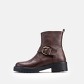 Volzak 1011 Bottine en cuir Marron Grainé