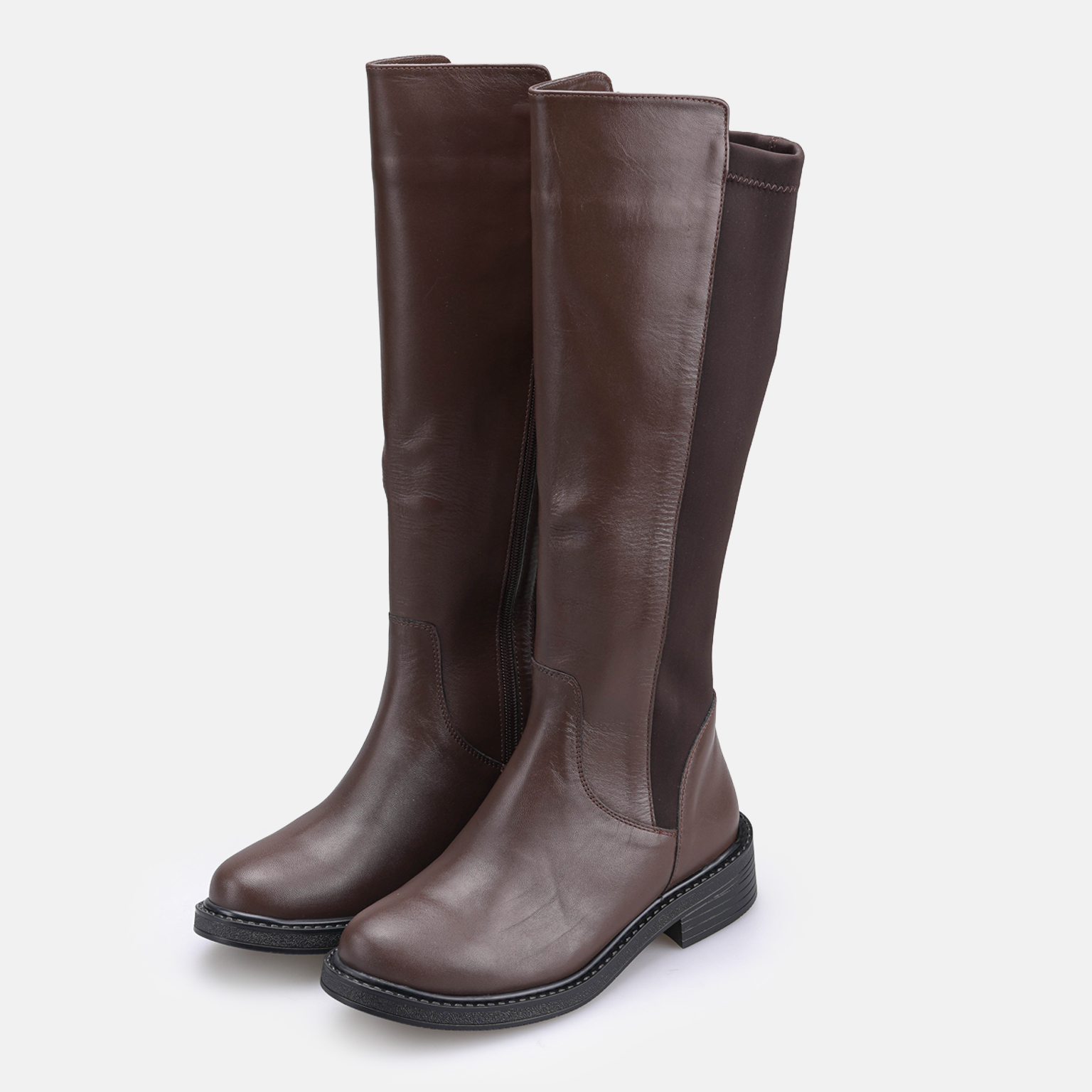 Volzak 4051 Botte genouillère en cuir Marron